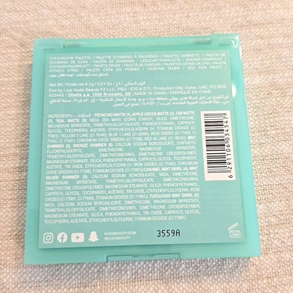 HUDA BEAUTY Pastels Mint Mini Palette - NEW - Picture 4 of 11